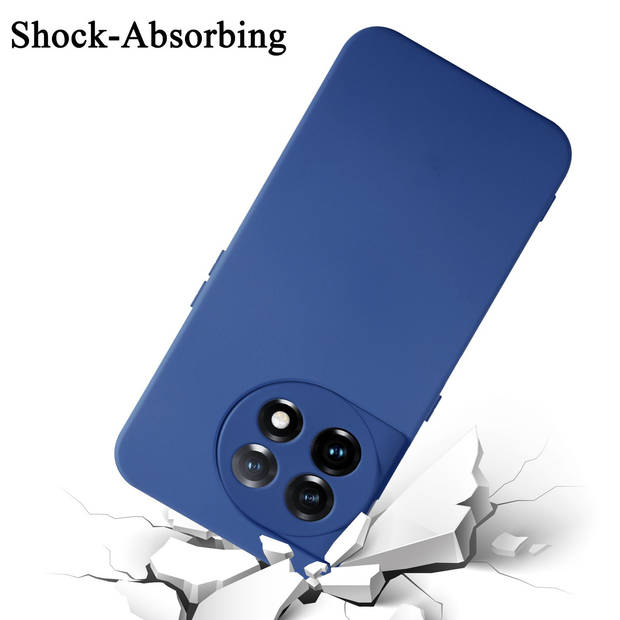 Cadorabo Hoesje geschikt voor OnePlus 11 5G Case in LIQUID BLAUW - Beschermhoes TPU silicone Cover