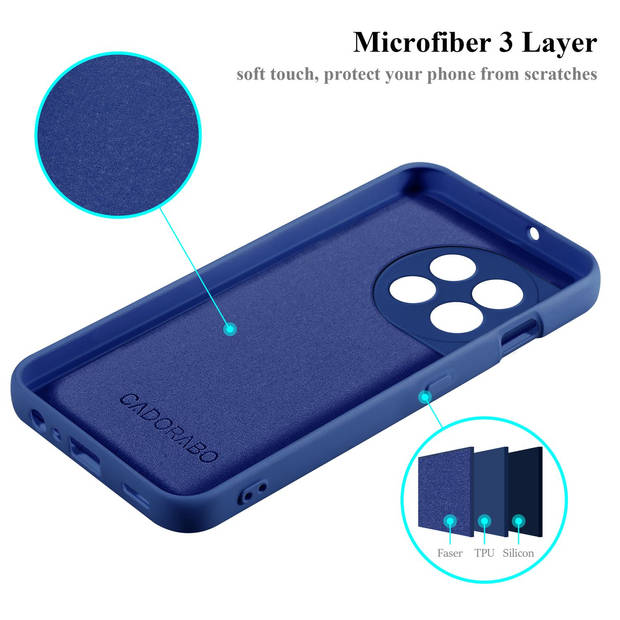 Cadorabo Hoesje geschikt voor OnePlus 11 5G Case in LIQUID BLAUW - Beschermhoes TPU silicone Cover