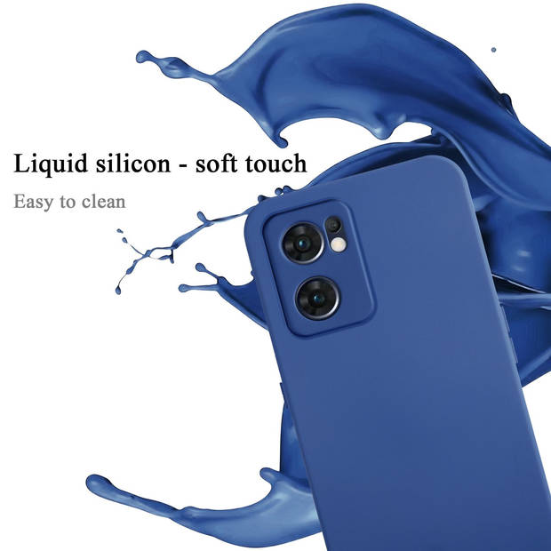 Cadorabo Hoesje geschikt voor OPPO Find X5 Lite Case in LIQUID BLAUW - Beschermhoes TPU silicone Cover