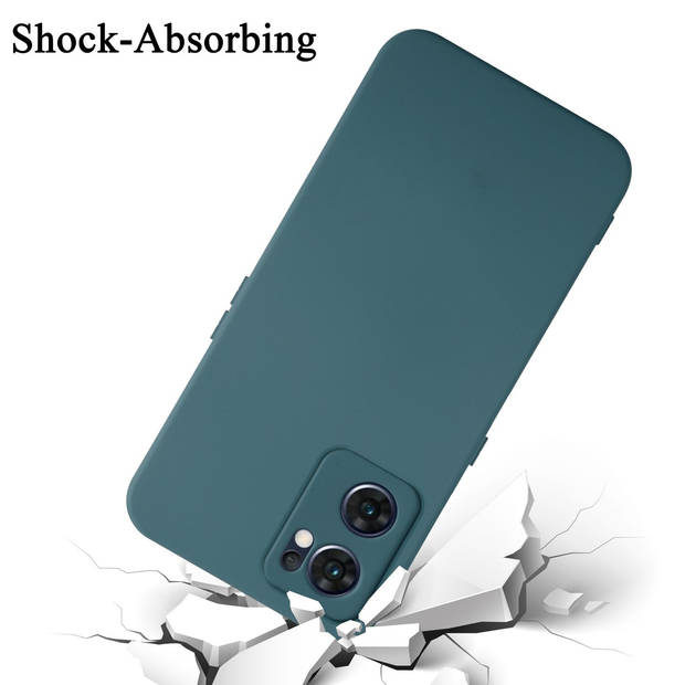 Cadorabo Hoesje geschikt voor OPPO Find X5 Lite Case in LIQUID GROEN - Beschermhoes TPU silicone Cover