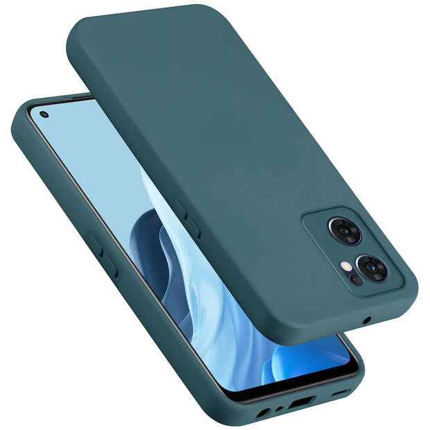 Cadorabo Hoesje geschikt voor OPPO Find X5 Lite Case in LIQUID GROEN - Beschermhoes TPU silicone Cover