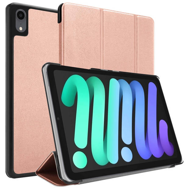 Cadorabo Tablet Hoesje geschikt voor Apple iPad MINI 6 (8.3 inch) Case in PASTEL ROZE GOUD - Beschermhoes Cover Auto