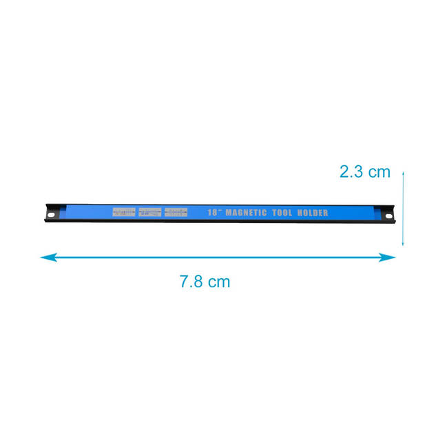 Intirilife 3x magnetische strips gereedschap houder - totale 45.5x2.3x1.3 cm - magnetisch oppervlak 40x1.8 cm