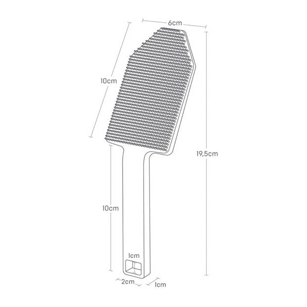 Yamazaki Siliconen Afwasborstel - Magnetisch - Tower - Wit