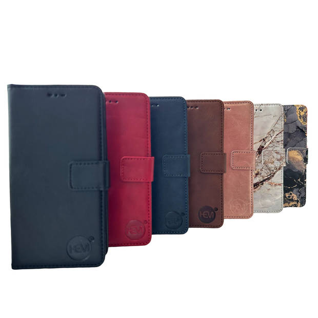 HEM Stylish Book Case (geschikt voor 16 Plus) iPhone 16 Plus hoesje met 3 pasjesuitsnedes + fotovakje -