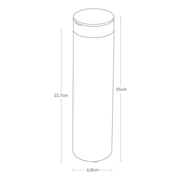 Yamazaki Tissuebox Rond - Tower - Wit