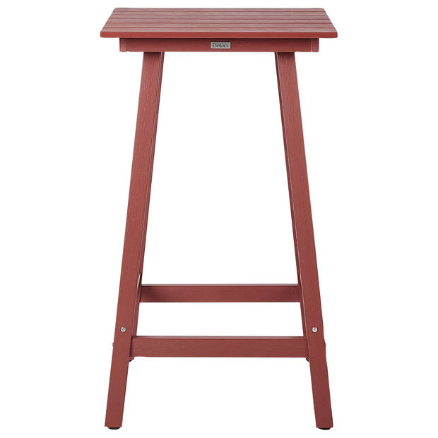 Beliani ADIRONDACK - Bistroset-Rood-Synthetisch materiaal