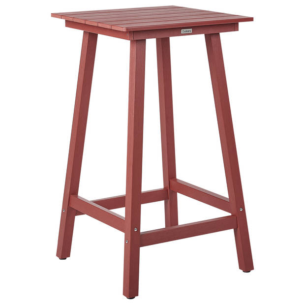 Beliani ADIRONDACK - Bistroset-Rood-Synthetisch materiaal