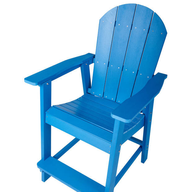 Beliani ADIRONDACK - Barkruk-Blauw-Kunsthout