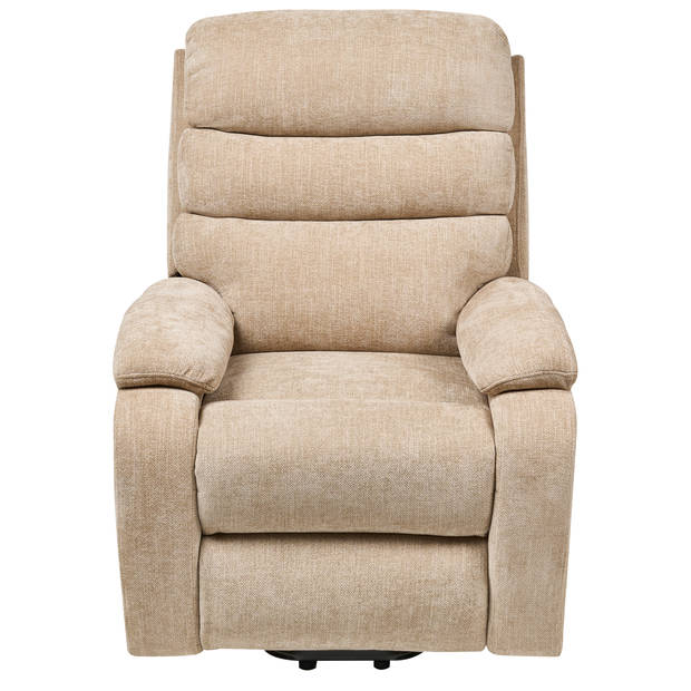 Beliani RISE - TV-fauteuil-Beige-Polyester