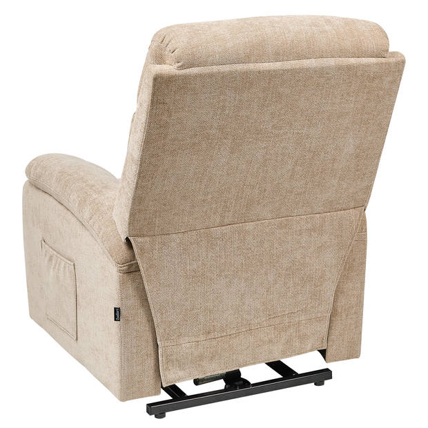 Beliani RISE - TV-fauteuil-Beige-Polyester