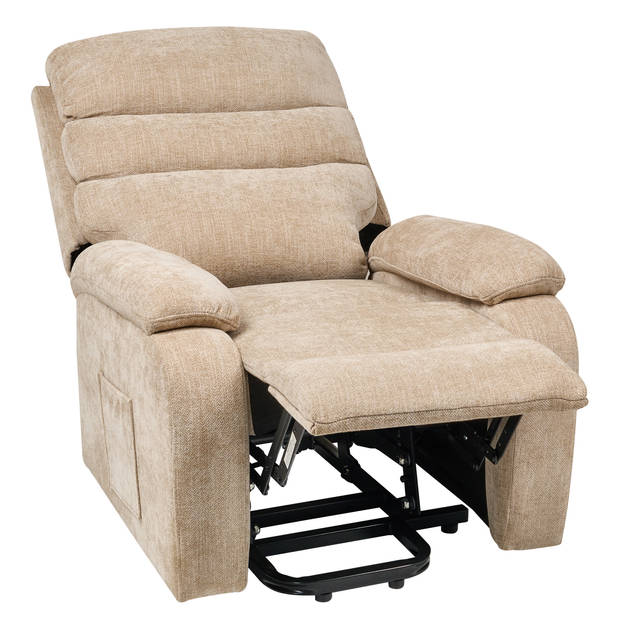 Beliani RISE - TV-fauteuil-Beige-Polyester