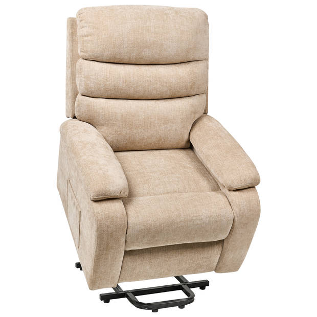 Beliani RISE - TV-fauteuil-Beige-Polyester