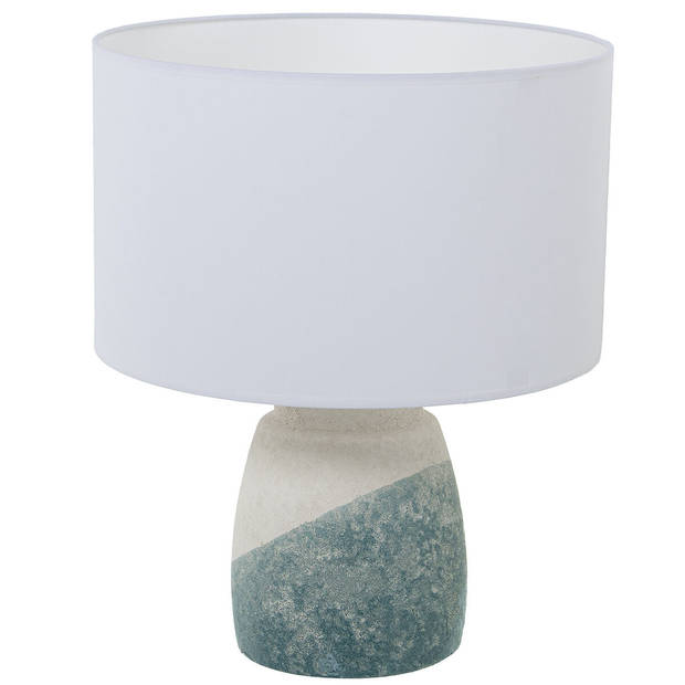 Bureaulamp Alexandra House Living Blauw Wit Beige Keramisch 60 W 35 x 42 x 35 cm