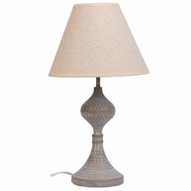 Bureaulamp Alexandra House Living Wit Grijs Metaal Stof 220-240 V 23 x 41 x 23 cm