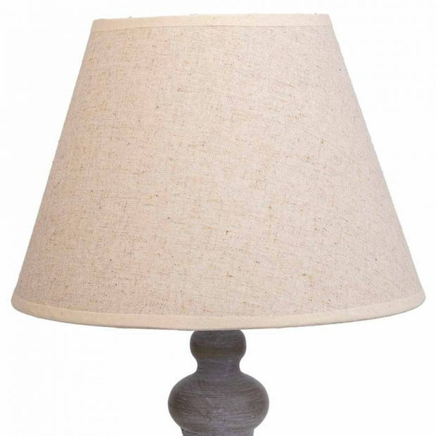 Bureaulamp Alexandra House Living Wit Grijs Metaal Stof 220-240 V 25 x 50 x 25 cm