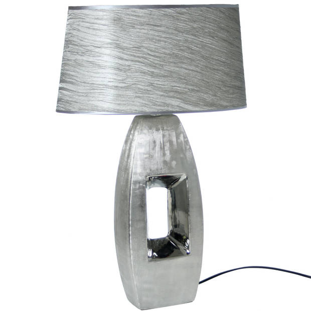 Bureaulamp Alexandra House Living Zilverkleurig Keramisch 40 W 38 x 60 x 20 cm