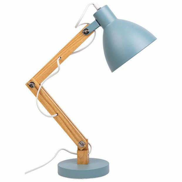 Flexo/bureaulamp Alexandra House Living Blauw Metaal 16 x 55 x 33 cm