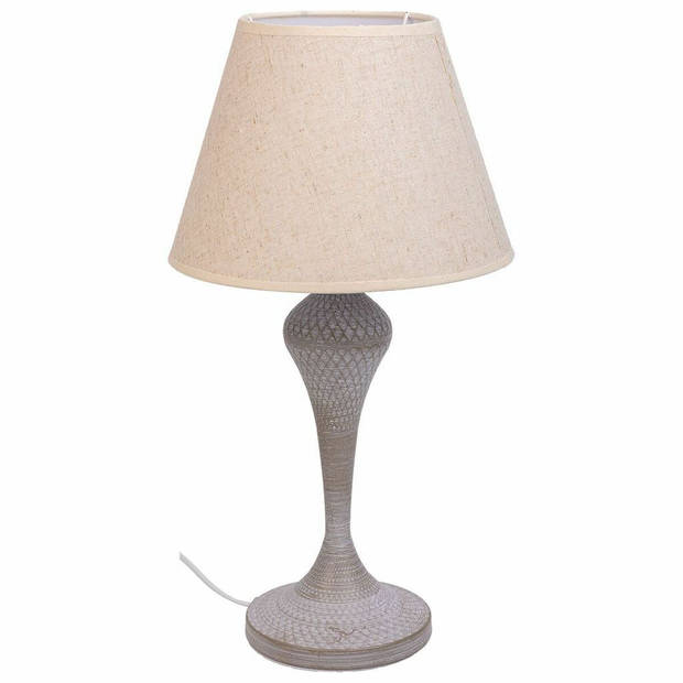 Bureaulamp Alexandra House Living Wit Grijs Metaal Stof 220-240 V 25 x 46 x 25 cm