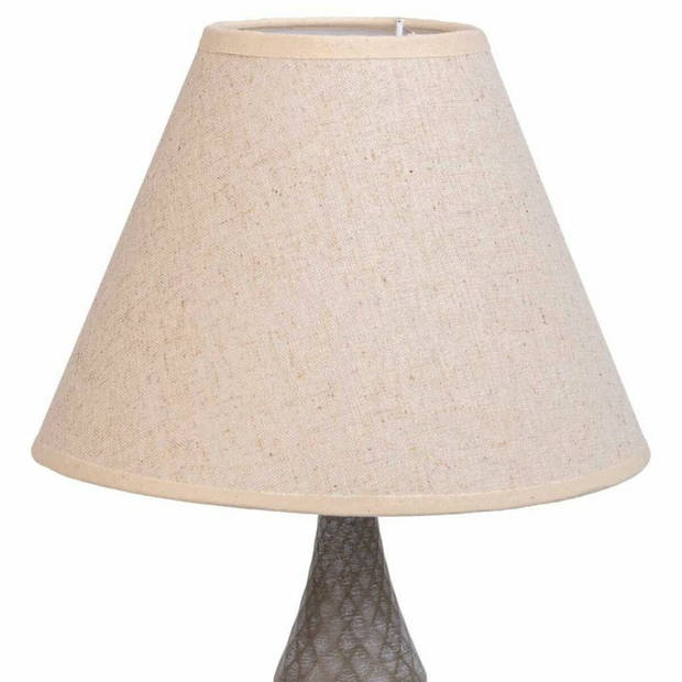 Bureaulamp Alexandra House Living Wit Grijs Metaal Stof 220-240 V 23 x 46 x 23 cm