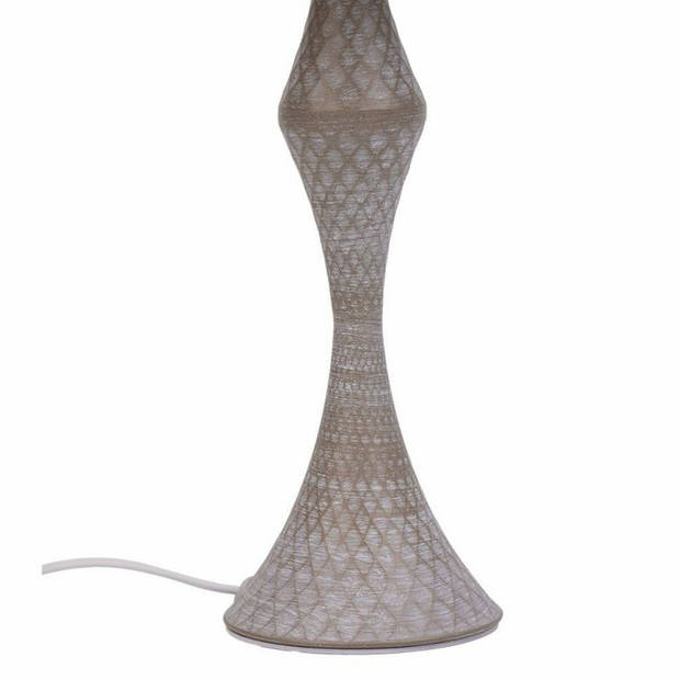 Bureaulamp Alexandra House Living Wit Grijs Metaal Stof 220-240 V 23 x 46 x 23 cm