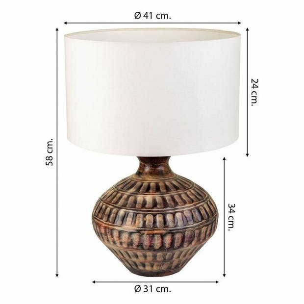 Bureaulamp Alexandra House Living Bruin Ijzer 31 x 58 x 31 cm