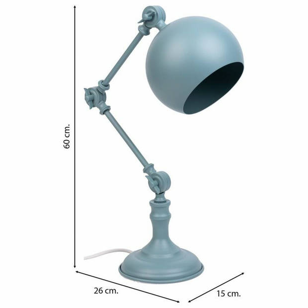 Flexo/bureaulamp Alexandra House Living Grijs Metaal 15 x 60 x 26 cm