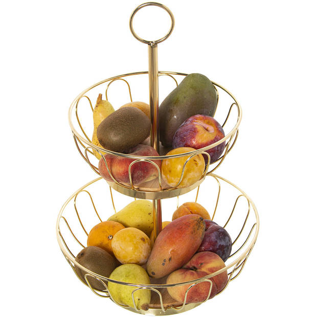 Fruitschaal Alexandra House Living Gouden Metaal 28 x 42 cm