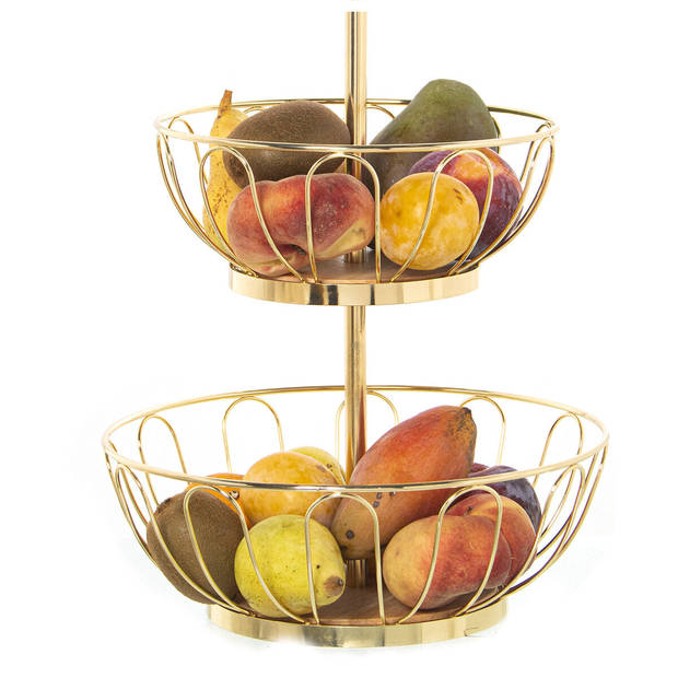 Fruitschaal Alexandra House Living Gouden Metaal 28 x 42 cm