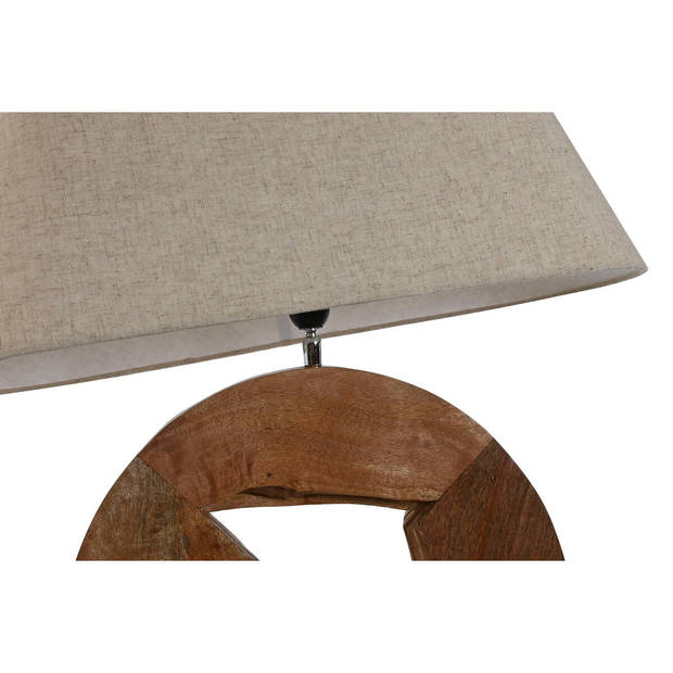 Bureaulamp Home ESPRIT Beige Natuurlijk Mangohout 50 W 220 V 60 x 20 x 75 cm