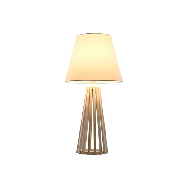 Bureaulamp Home ESPRIT Wit Hout 50 W 220 V 30 x 30 x 61 cm