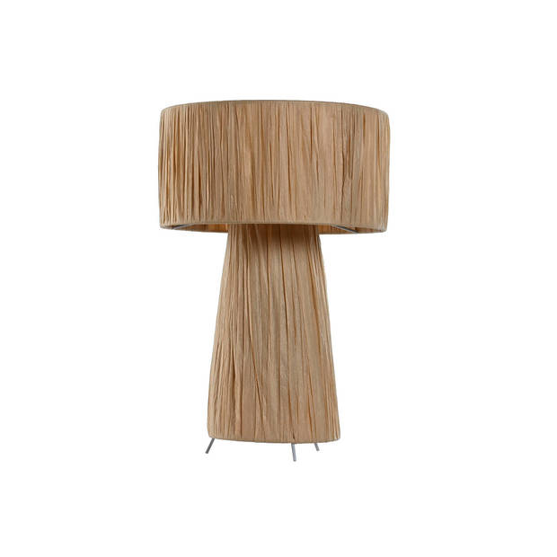 Bureaulamp Home ESPRIT Bruin Metaal Raffia 50 W 220 V 27 x 27 x 40 cm