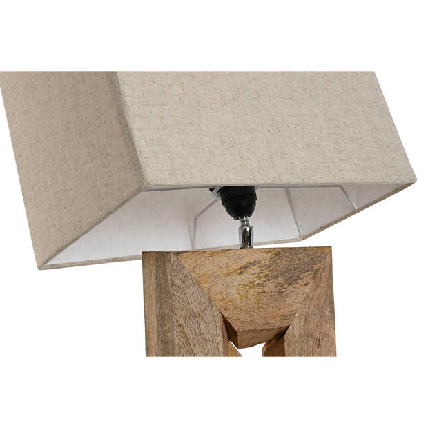 Bureaulamp Home ESPRIT Beige Natuurlijk Mangohout 50 W 220 V 40 x 20 x 75 cm