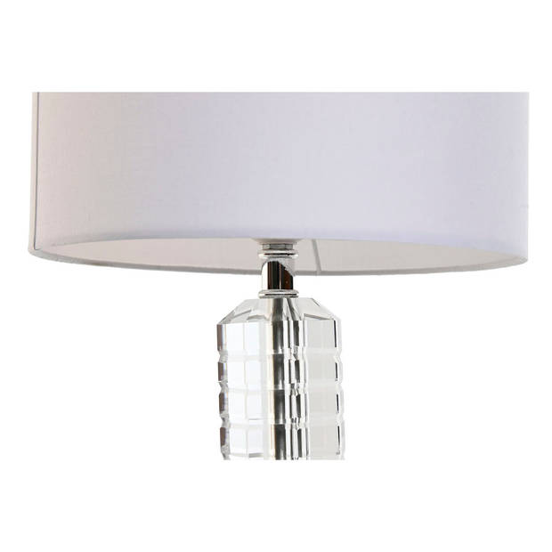 Bureaulamp Home ESPRIT Wit Kristal 50 W 220 V 25 x 25 x 42 cm