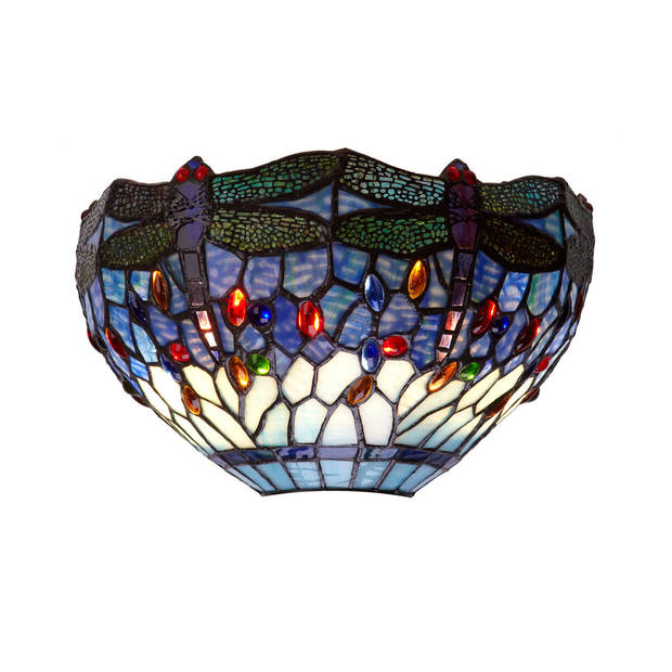 Wandlamp Viro Belle Epoque Blauw Blå Ijzer 60 W 30 x 19 x 14 cm