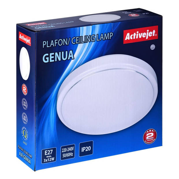 Plafondlamp Activejet AJE-GENUA Wit 12 W 36 W