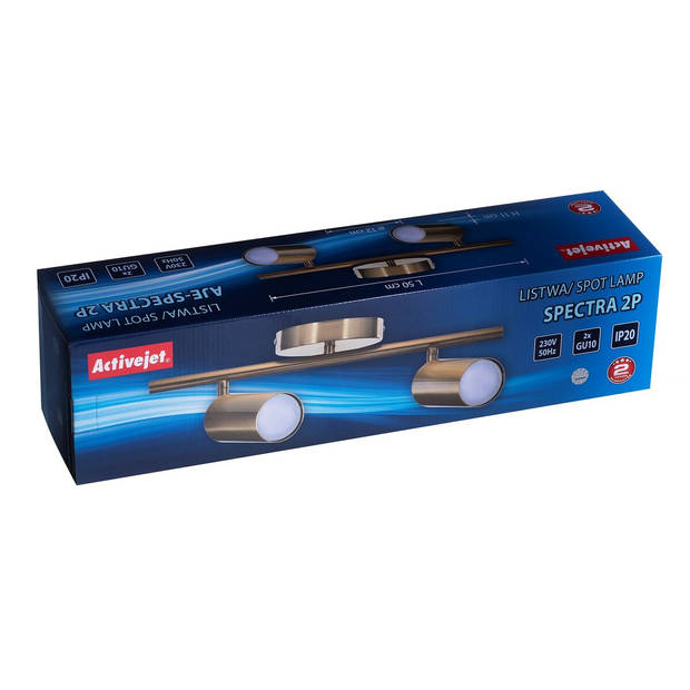 Plafondlamp Activejet AJE-SPECTRA 2P Goud Gouden Metaal 40 W