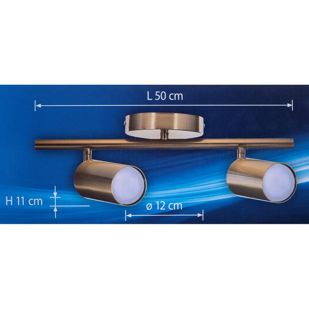 Plafondlamp Activejet AJE-SPECTRA 2P Goud Gouden Metaal 40 W