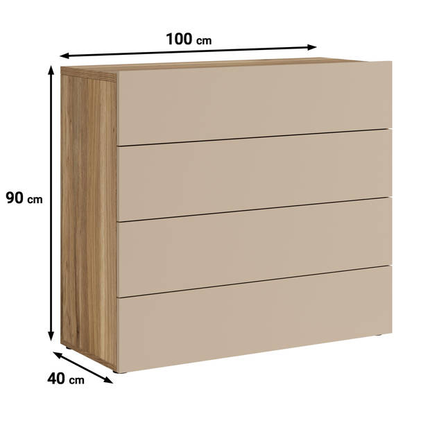 Meubella Ladekast Innocent - Beige - 100 cm