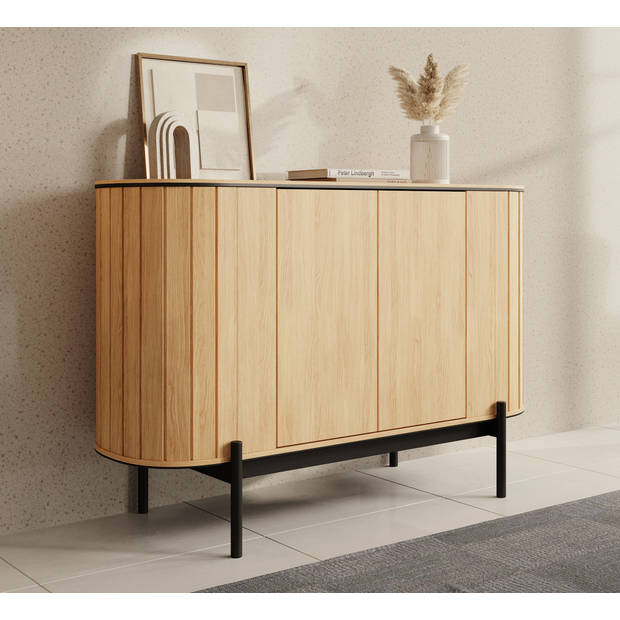 Meubella Dressoir Royale - Eiken - 124 cm