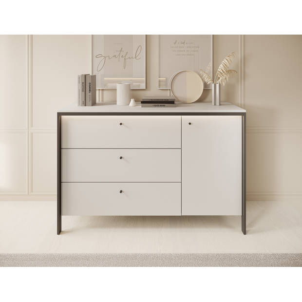 Meubella Dressoir Genesis - Grijs - 136 cm