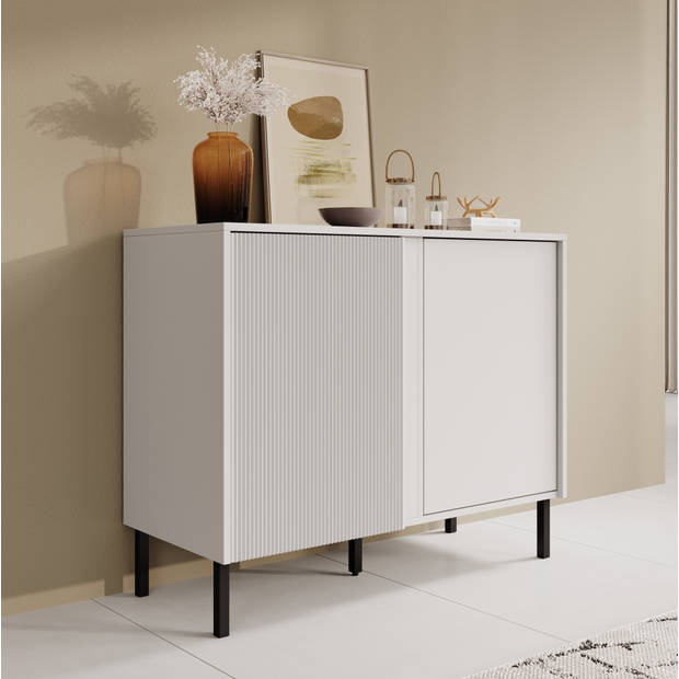 Meubella Dressoir Margareth - Wit - 100 cm