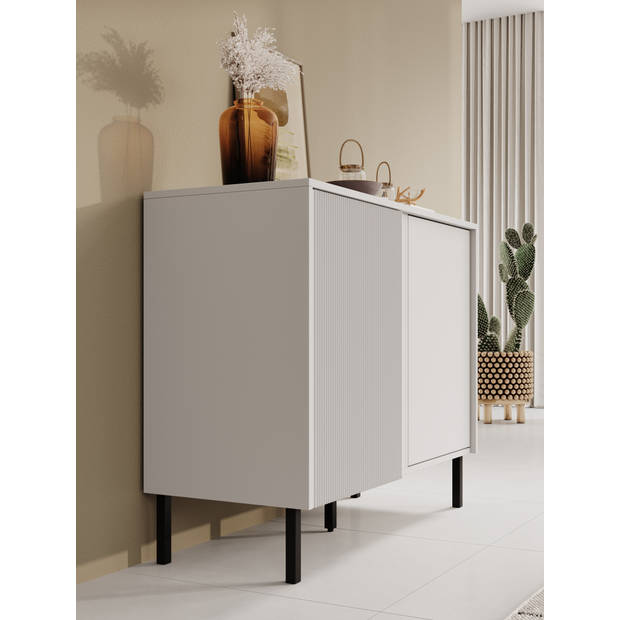 Meubella Dressoir Margareth - Wit - 100 cm