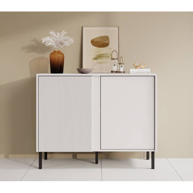 Meubella Dressoir Margareth - Wit - 100 cm