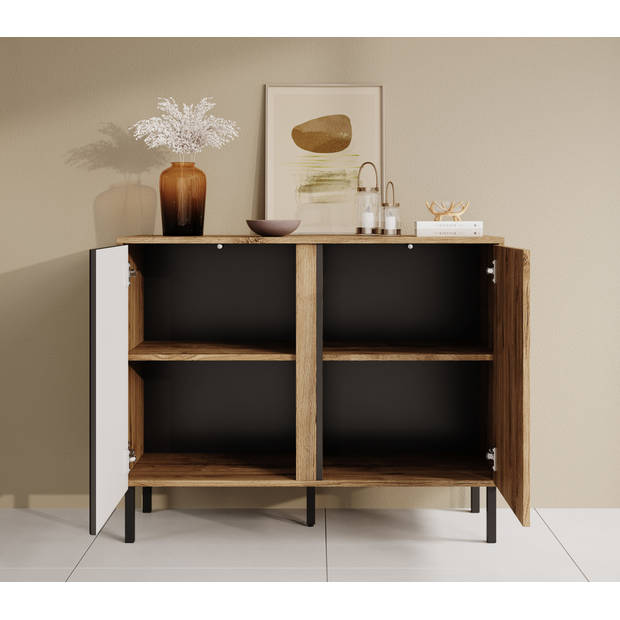 Meubella Dressoir Margareth - Eiken - 100 cm