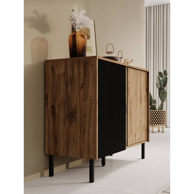 Meubella Dressoir Margareth - Eiken - 100 cm