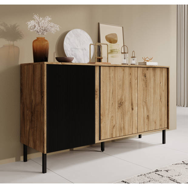 Meubella Dressoir Margareth - Eiken - 145 cm