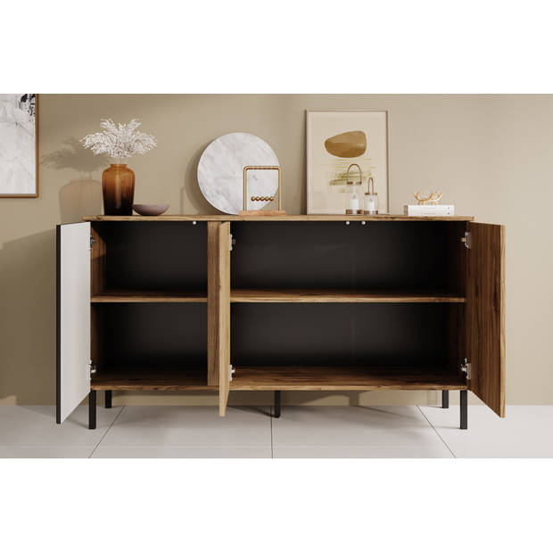 Meubella Dressoir Margareth - Eiken - 145 cm