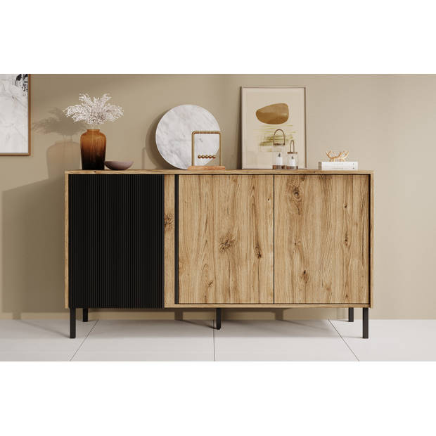 Meubella Dressoir Margareth - Eiken - 145 cm