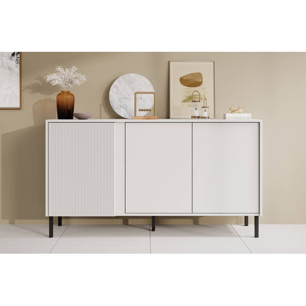 Meubella Dressoir Margareth - Wit - 145 cm